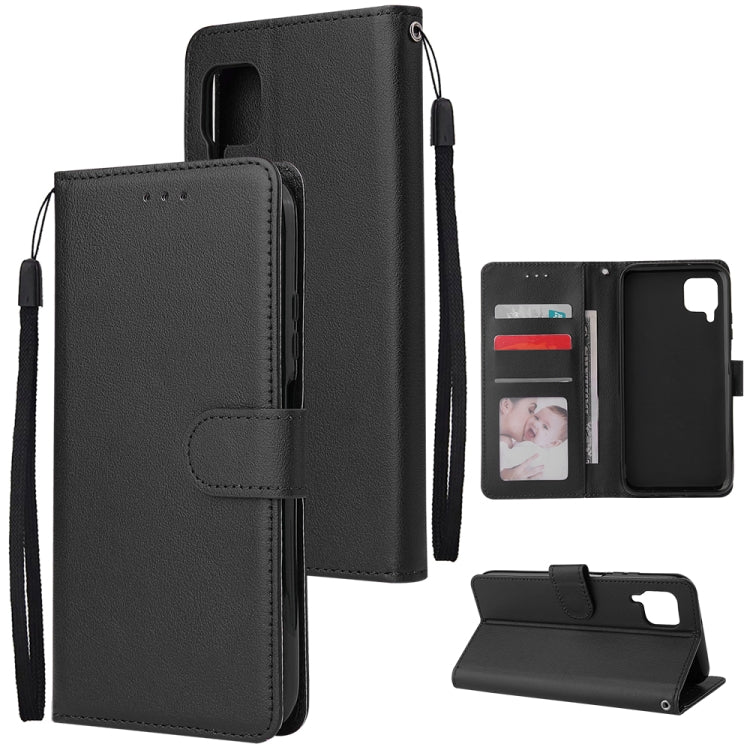 For Huawei Nova 6 SE Multifunctional Horizontal Flip Leather Case, with Three Card Slot & Holder & Double Zip Wallett & Photo Frame & Lanyard