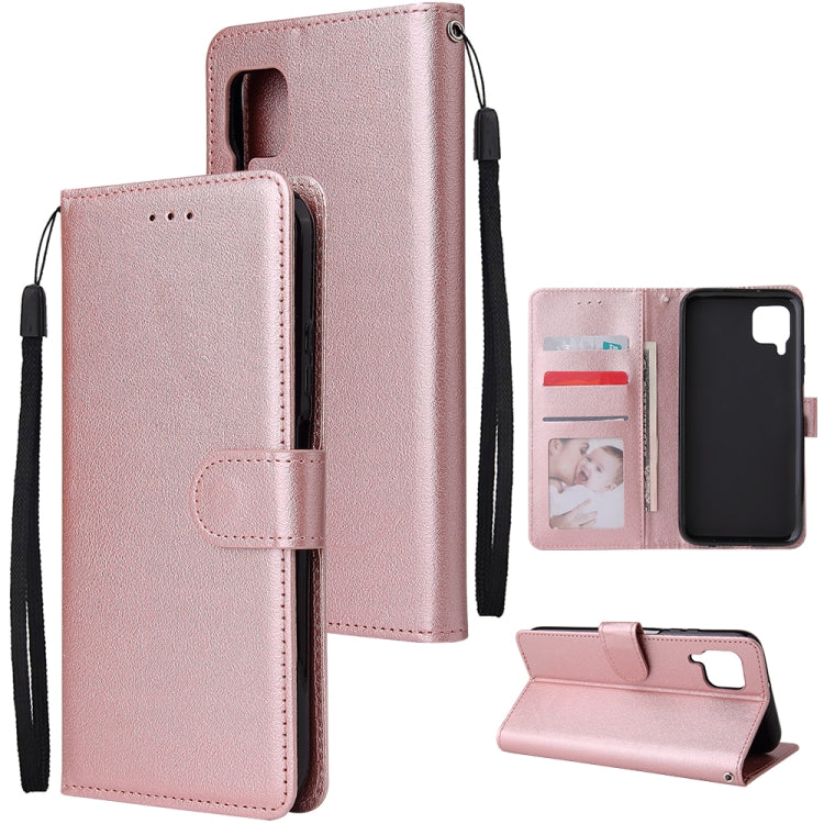 For Huawei Nova 6 SE Multifunctional Horizontal Flip Leather Case, with Three Card Slot & Holder & Double Zip Wallett & Photo Frame & Lanyard
