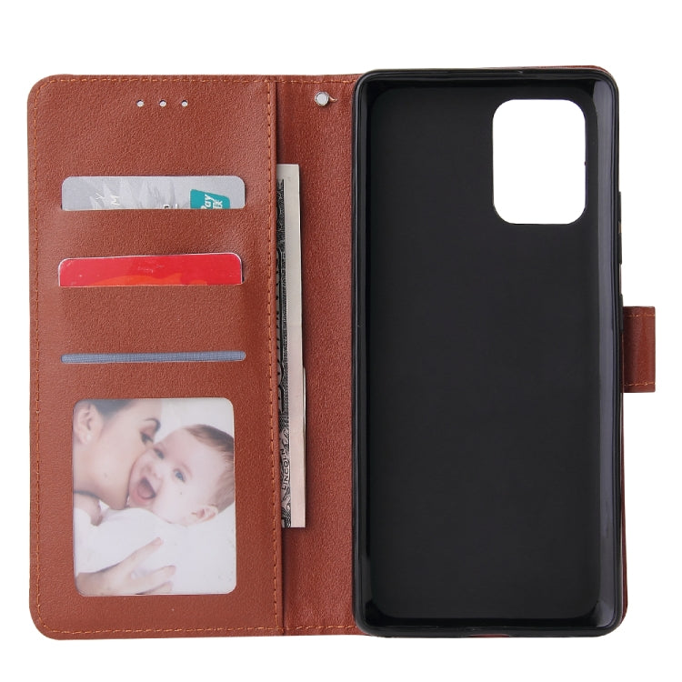 For Galaxy S10 Lite Multifunctional Horizontal Flip Leather Case, with Three Card Slot & Holder & Double Zip Wallett & Photo Frame & Lanyard