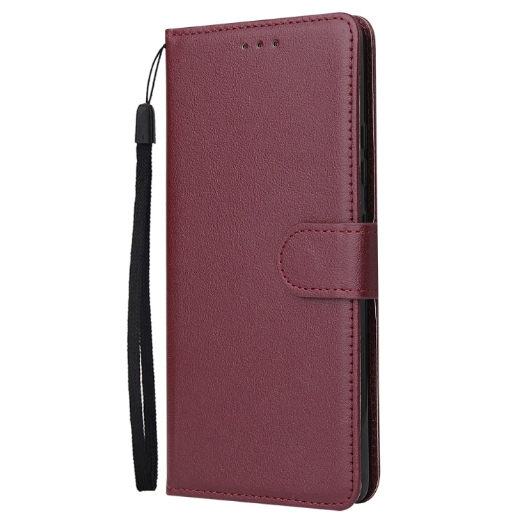 For Galaxy S10 Lite Multifunctional Horizontal Flip Leather Case, with Three Card Slot & Holder & Double Zip Wallett & Photo Frame & Lanyard