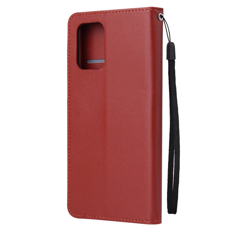 For Galaxy S10 Lite Multifunctional Horizontal Flip Leather Case, with Three Card Slot & Holder & Double Zip Wallett & Photo Frame & Lanyard