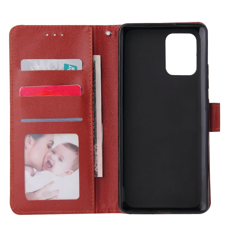 For Galaxy S10 Lite Multifunctional Horizontal Flip Leather Case, with Three Card Slot & Holder & Double Zip Wallett & Photo Frame & Lanyard