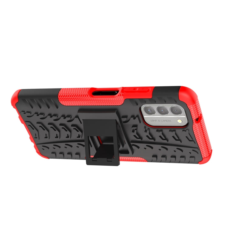 For Nokia G400 5G Tire Texture TPU + PC Phone Case with Holder