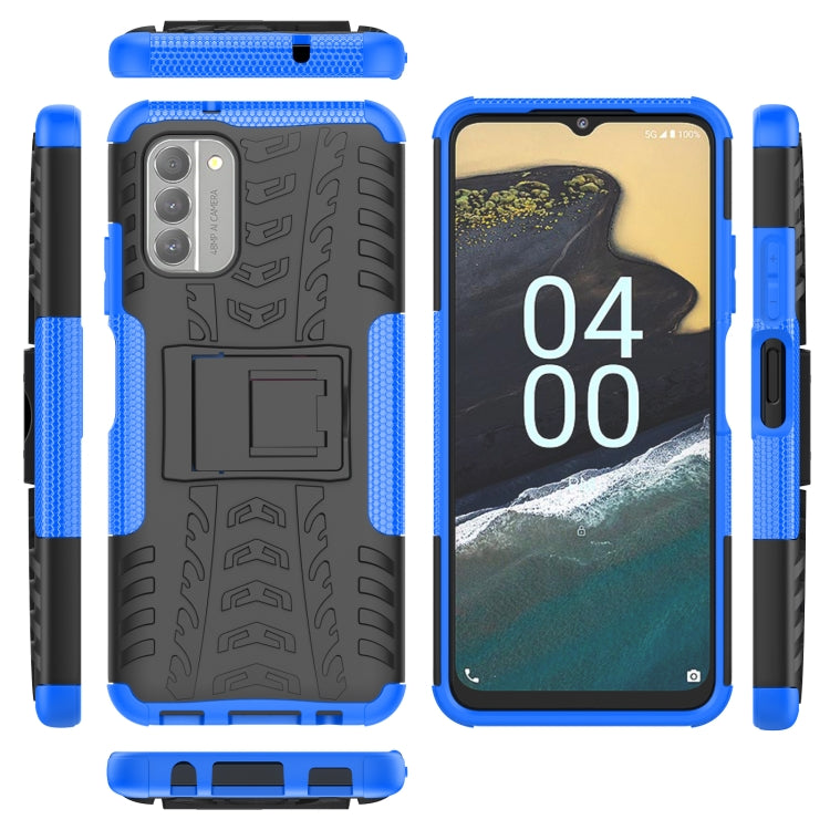 For Nokia G400 5G Tire Texture TPU + PC Phone Case with Holder
