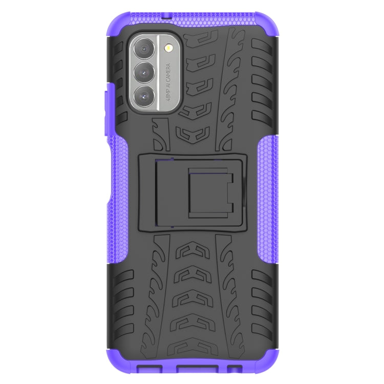 For Nokia G400 5G Tire Texture TPU + PC Phone Case with Holder