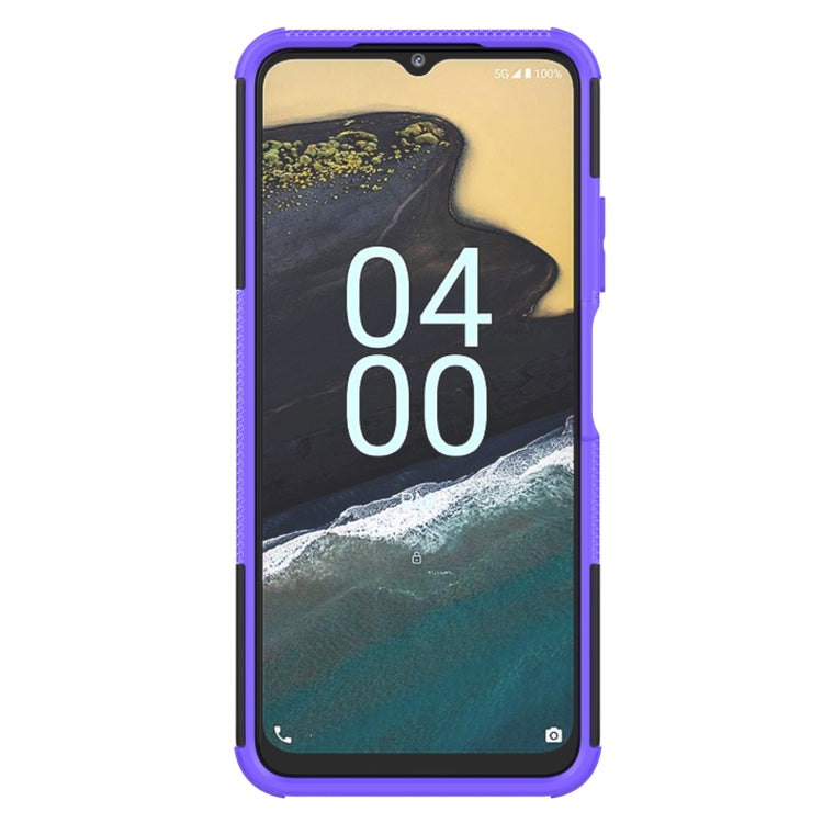 For Nokia G400 5G Tire Texture TPU + PC Phone Case with Holder
