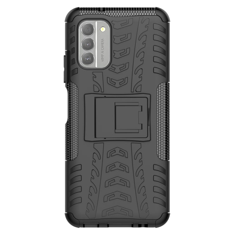 For Nokia G400 5G Tire Texture TPU + PC Phone Case with Holder