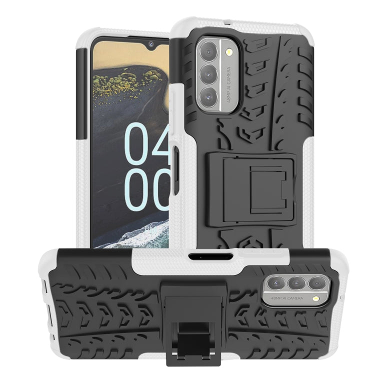 For Nokia G400 5G Tire Texture TPU + PC Phone Case with Holder