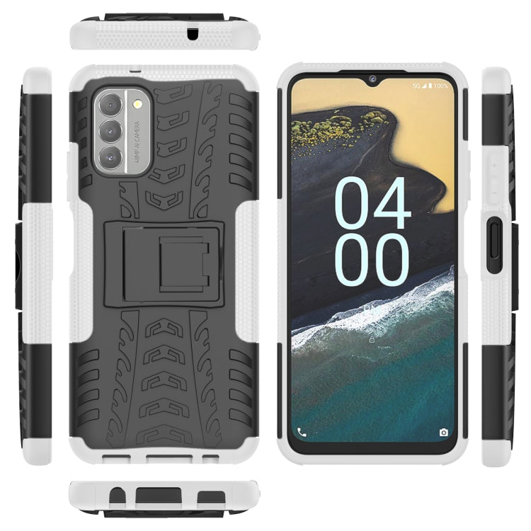For Nokia G400 5G Tire Texture TPU + PC Phone Case with Holder