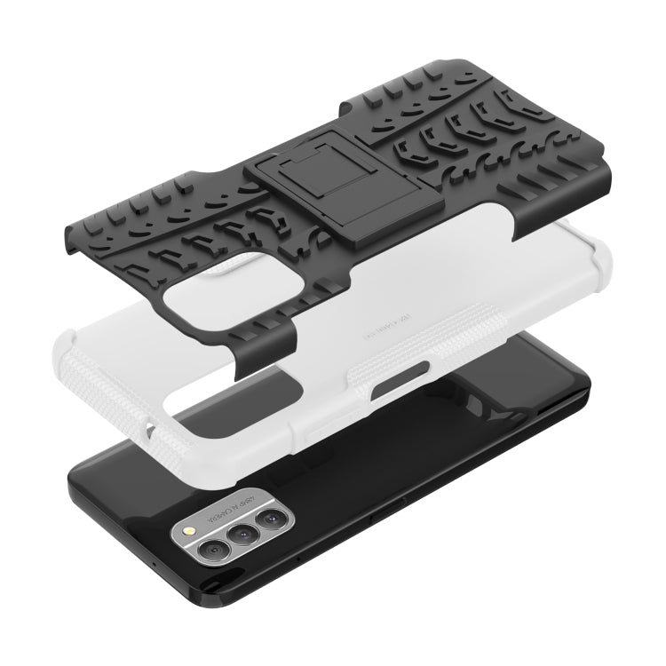 For Nokia G400 5G Tire Texture TPU + PC Phone Case with Holder