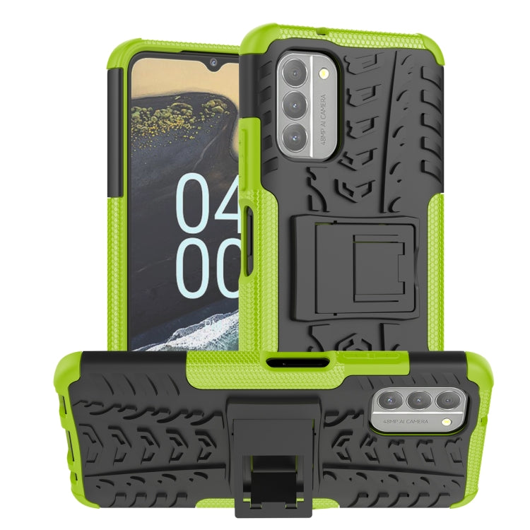 For Nokia G400 5G Tire Texture TPU + PC Phone Case with Holder