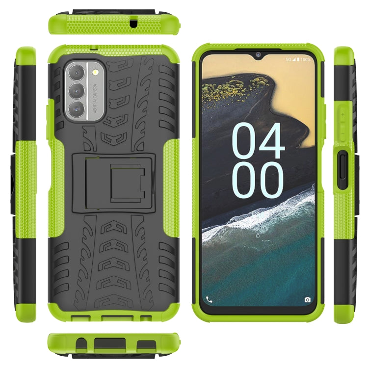 For Nokia G400 5G Tire Texture TPU + PC Phone Case with Holder