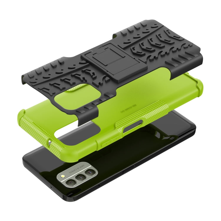 For Nokia G400 5G Tire Texture TPU + PC Phone Case with Holder