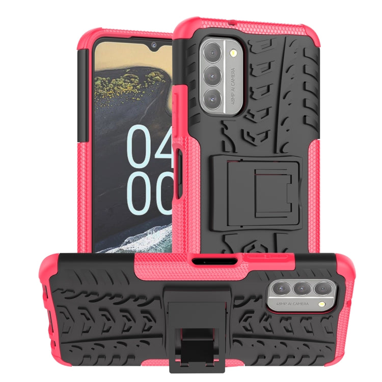For Nokia G400 5G Tire Texture TPU + PC Phone Case with Holder