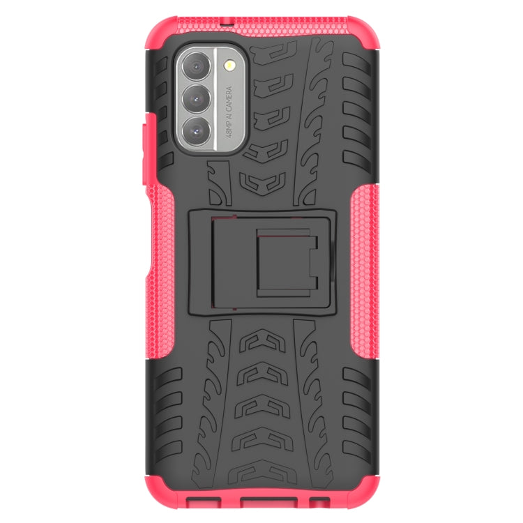 For Nokia G400 5G Tire Texture TPU + PC Phone Case with Holder
