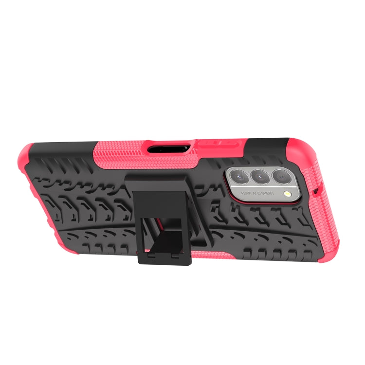 For Nokia G400 5G Tire Texture TPU + PC Phone Case with Holder