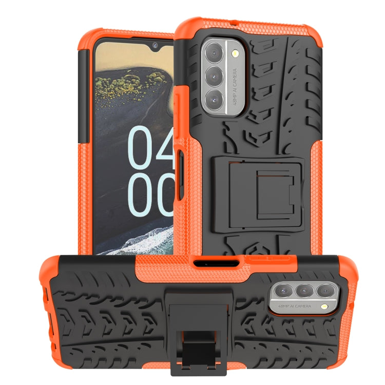 For Nokia G400 5G Tire Texture TPU + PC Phone Case with Holder