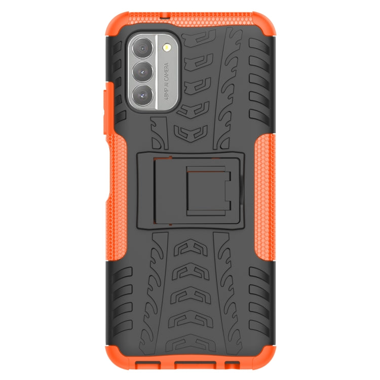 For Nokia G400 5G Tire Texture TPU + PC Phone Case with Holder