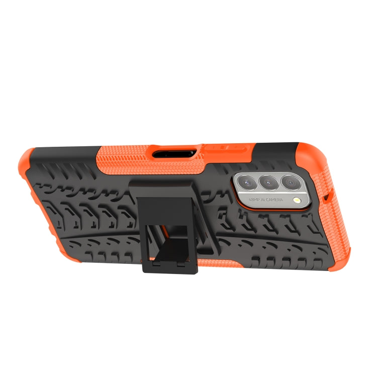 For Nokia G400 5G Tire Texture TPU + PC Phone Case with Holder