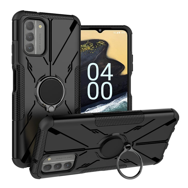 For Nokia G400 5G Armor Bear Shockproof PC + TPU Phone Case with Ring