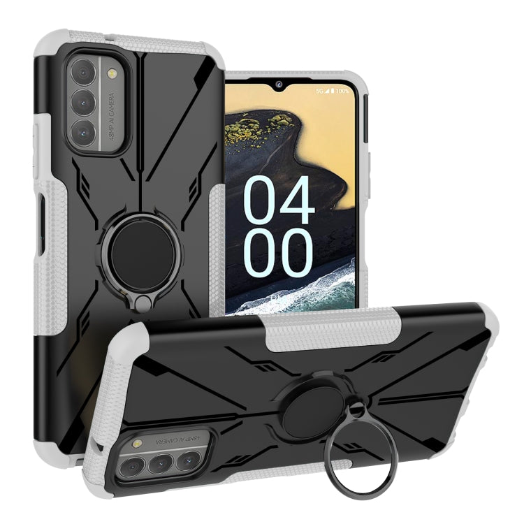 For Nokia G400 5G Armor Bear Shockproof PC + TPU Phone Case with Ring