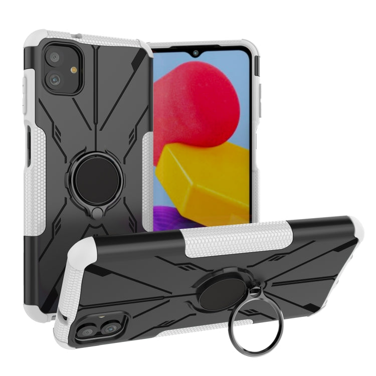 For Samsung Galaxy A04 / M13 5G Armor Bear Shockproof PC + TPU Phone Case with Ring