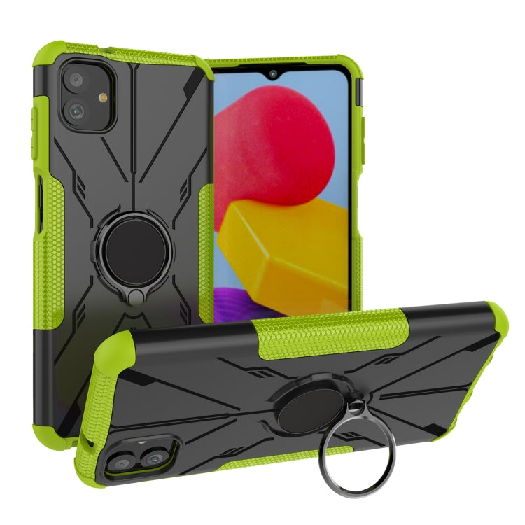 For Samsung Galaxy A04 / M13 5G Armor Bear Shockproof PC + TPU Phone Case with Ring