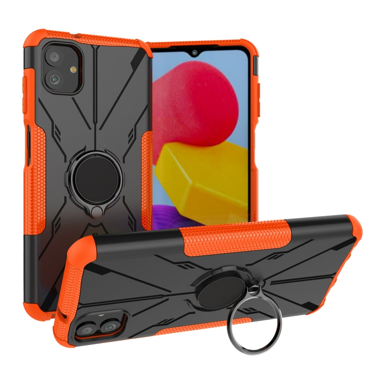 For Samsung Galaxy A04 / M13 5G Armor Bear Shockproof PC + TPU Phone Case with Ring