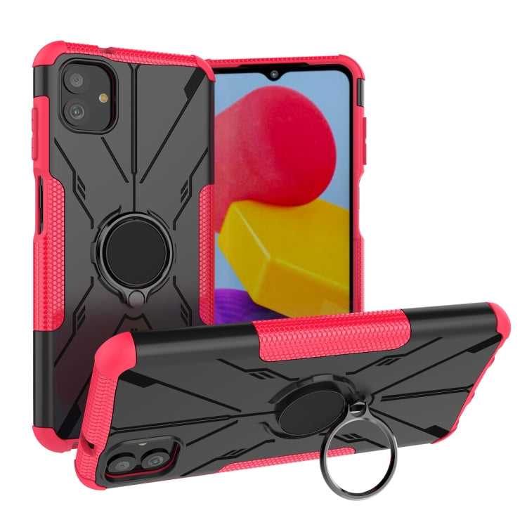 For Samsung Galaxy A04 / M13 5G Armor Bear Shockproof PC + TPU Phone Case with Ring