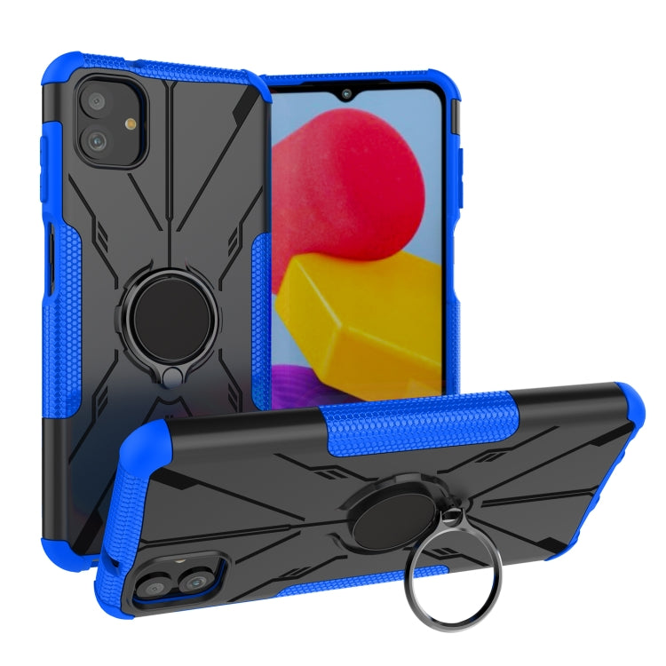 For Samsung Galaxy A04 / M13 5G Armor Bear Shockproof PC + TPU Phone Case with Ring