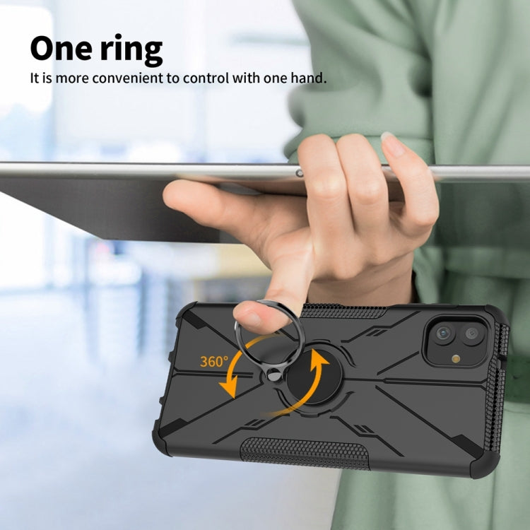 For Samsung Galaxy A04 / M13 5G Armor Bear Shockproof PC + TPU Phone Case with Ring