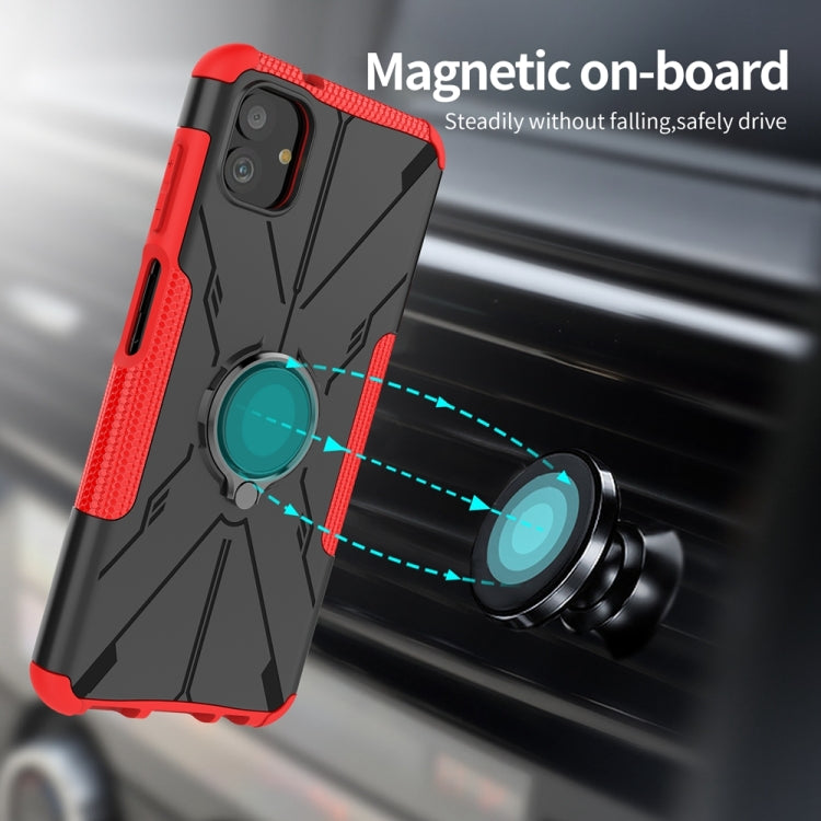 For Samsung Galaxy A04 / M13 5G Armor Bear Shockproof PC + TPU Phone Case with Ring