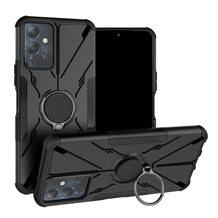 For Infinix Note 12i Armor Bear Shockproof PC + TPU Phone Case with Ring