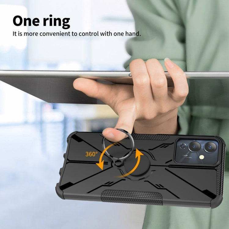 For Infinix Note 12i Armor Bear Shockproof PC + TPU Phone Case with Ring