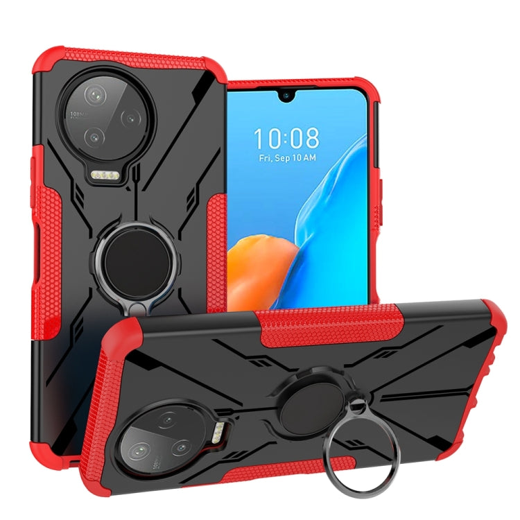 For Infinix Note 12 Pro 4G Armor Bear Shockproof PC + TPU Phone Case with Ring