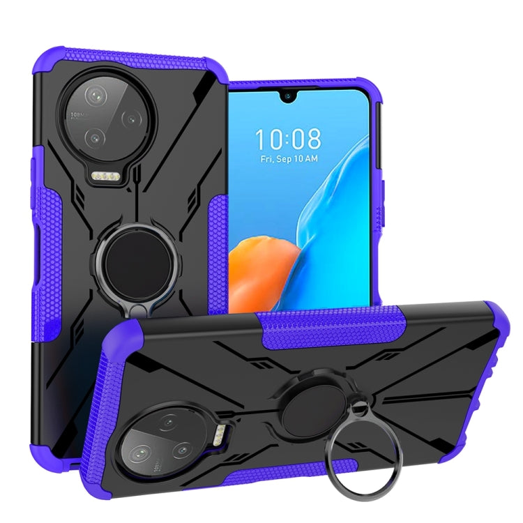 For Infinix Note 12 Pro 4G Armor Bear Shockproof PC + TPU Phone Case with Ring