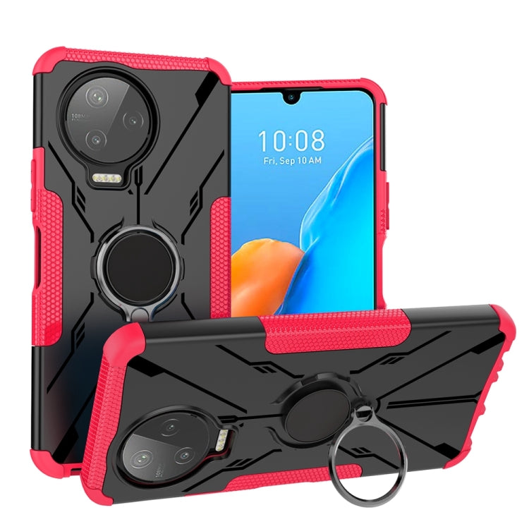 For Infinix Note 12 Pro 4G Armor Bear Shockproof PC + TPU Phone Case with Ring