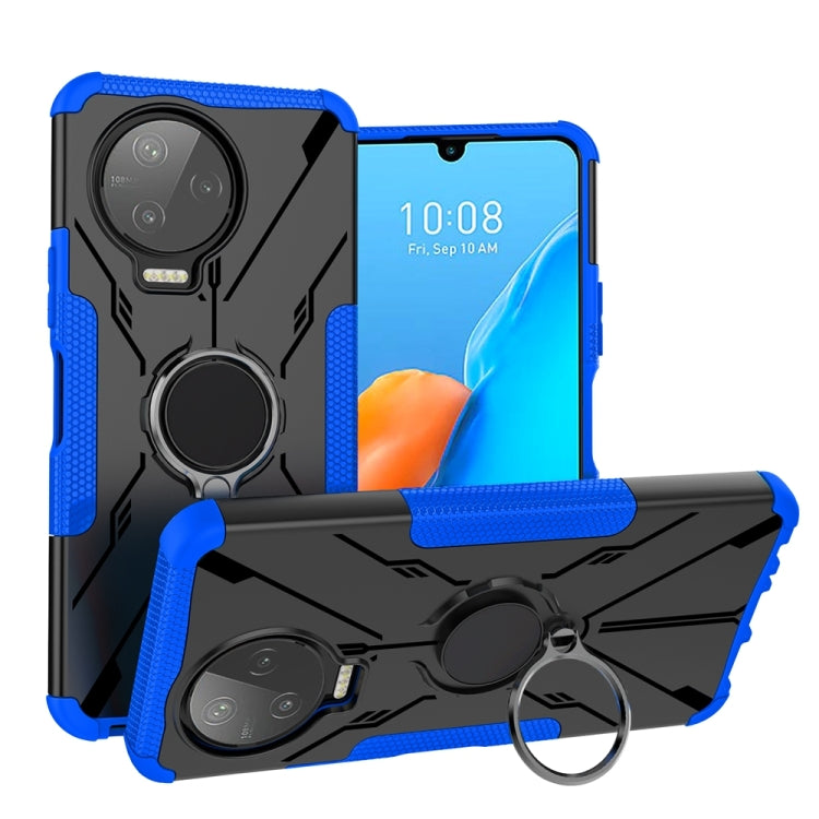 For Infinix Note 12 Pro 4G Armor Bear Shockproof PC + TPU Phone Case with Ring