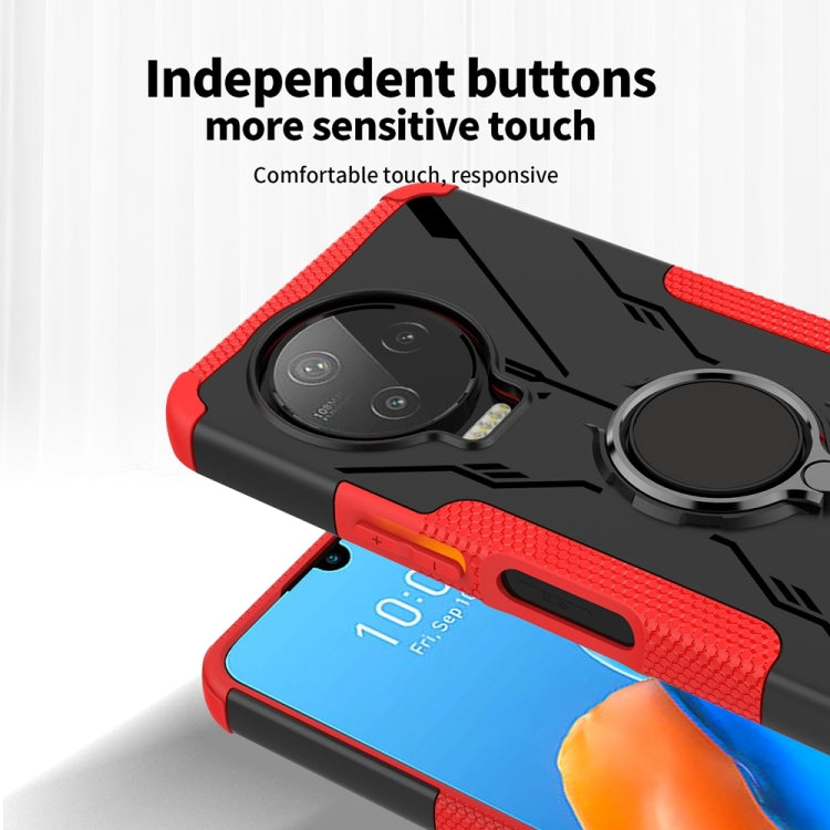 For Infinix Note 12 Pro 4G Armor Bear Shockproof PC + TPU Phone Case with Ring