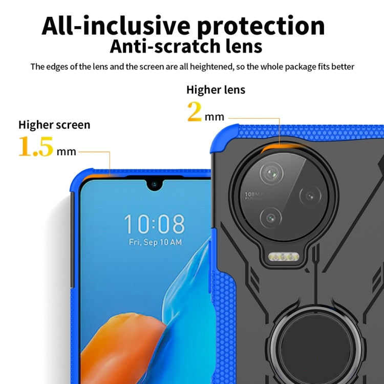 For Infinix Note 12 Pro 4G Armor Bear Shockproof PC + TPU Phone Case with Ring