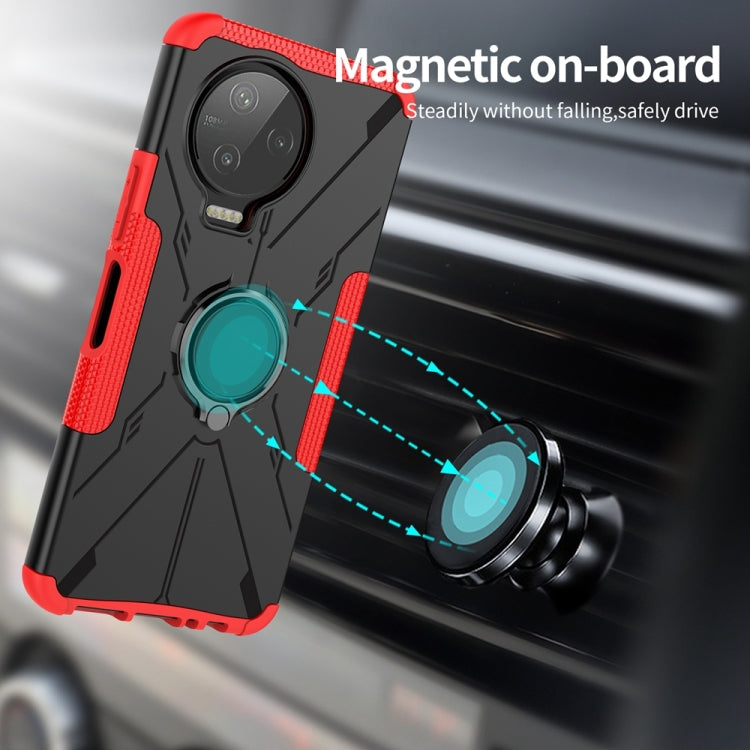 For Infinix Note 12 Pro 4G Armor Bear Shockproof PC + TPU Phone Case with Ring