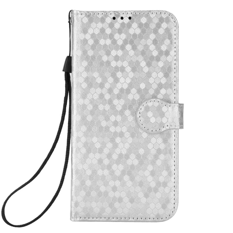 For iPhone 13 mini Honeycomb Dot Texture Leather Phone Case