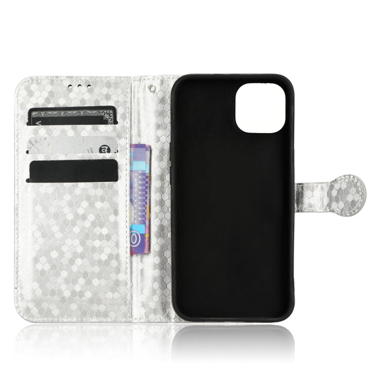 For iPhone 13 mini Honeycomb Dot Texture Leather Phone Case