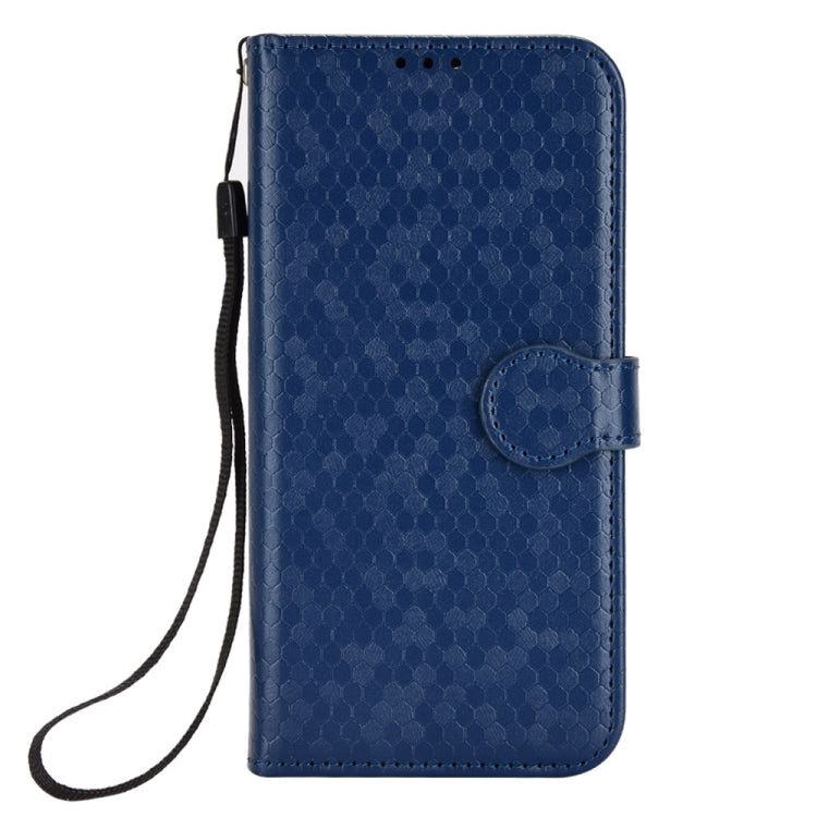 For iPhone 13 Pro Honeycomb Dot Texture Leather Phone Case