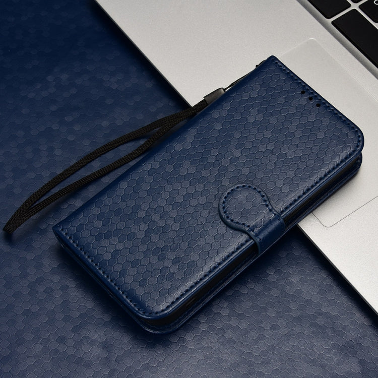 For iPhone 13 Pro Honeycomb Dot Texture Leather Phone Case