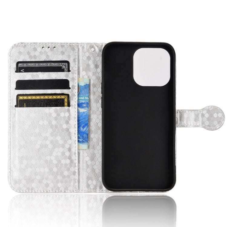 For iPhone 13 Pro Honeycomb Dot Texture Leather Phone Case