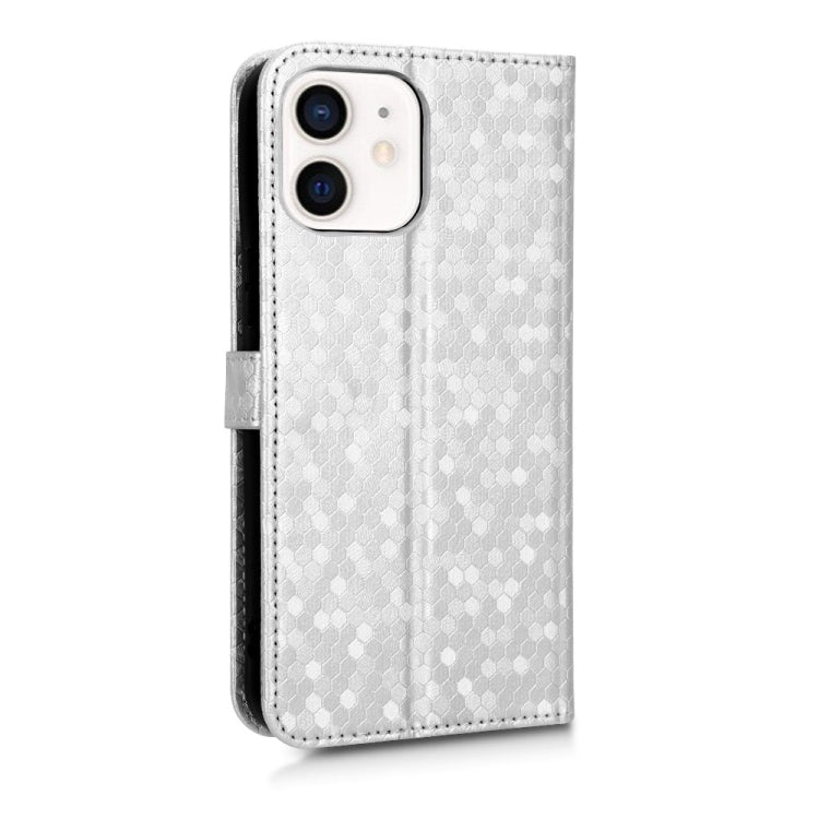 For iPhone 12 mini Honeycomb Dot Texture Leather Phone Case