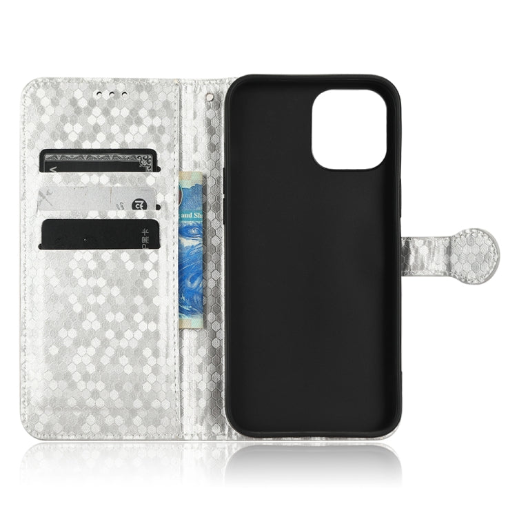For iPhone 12 mini Honeycomb Dot Texture Leather Phone Case