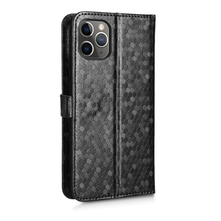 For iPhone 11 Pro Honeycomb Dot Texture Leather Phone Case