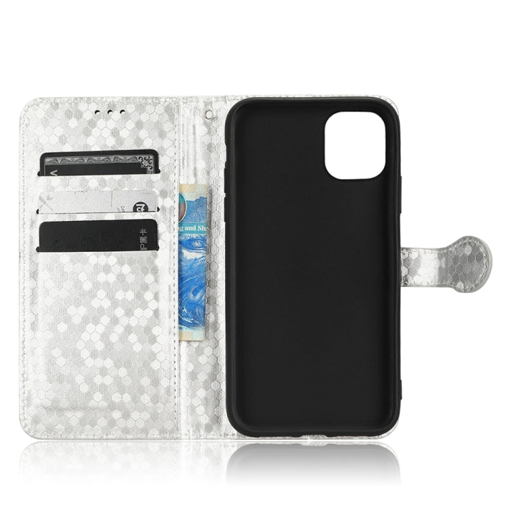 For iPhone 11 Pro Honeycomb Dot Texture Leather Phone Case